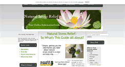 Desktop Screenshot of naturalstressreliefguide.com